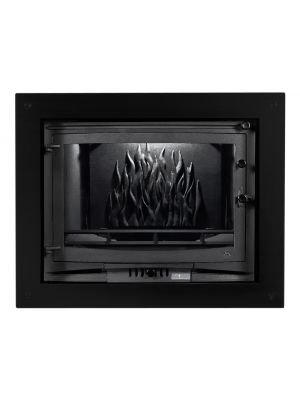 Dekorativer Rahmen schwarz matt Kamineinsätze UNIFLAM, INVICTA der Serie 700 ref. R-UNI700-CZ